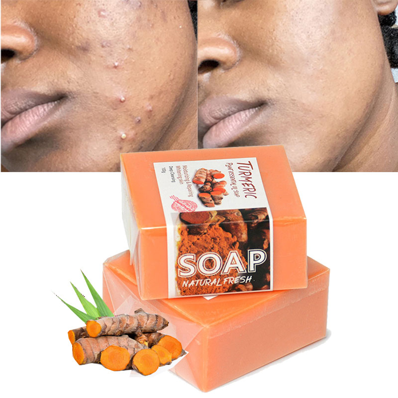 What benefit does turmeric soap face wash have?